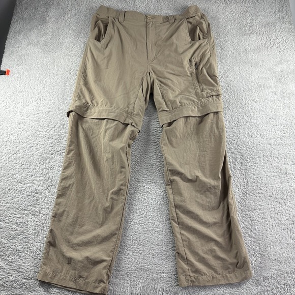 Redington Convertible Cargo Pants Mens XL 32x32 Lightweight Hiking Short Zip Off - Picture 1 of 10